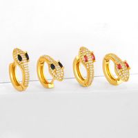 New Fashion Exaggerated Snake Earrings Diamond Stud Earrings Wholesale main image 3