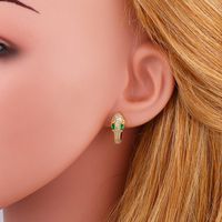 New Fashion Exaggerated Snake Earrings Diamond Stud Earrings Wholesale main image 6