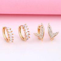 2021 Heiß Verkaufte Neue Diamant Ohrringe Französisch High-end-persönlichkeit All-match-ohrringe Frauen Ers85 main image 1