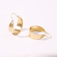 Korean Metal Studs Fashion Wild Alloy Big Circle Bright Earrings For Women Wholesale main image 5