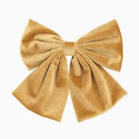 Korea Golden Silk Korea Flanell Big Bow Haars Pange Modische Mädchen Internet Promi Feder Clip Haars Pange 2021 main image 3