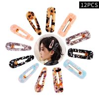 Acetate Hair Clip Marble Effect Acrylic Sheet Cheap Hair Accessories Wholesale main image 5