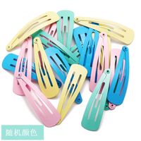 Spray Paint Colorful Water Drop Clip Bb Clip Colorful Edge Clip Set Drip Oil Cheap Hair Clip Wholesale main image 2