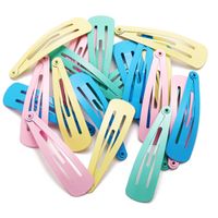 Spray Paint Colorful Water Drop Clip Bb Clip Colorful Edge Clip Set Drip Oil Cheap Hair Clip Wholesale main image 6