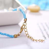 New Broken Shell Hit Color Bead Anklet Retro Simple Blue Anklet main image 4