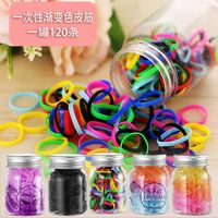 New Color Canned Disposable Rubber Band Retro Simple Cheap Scrunchies Wholesale main image 1