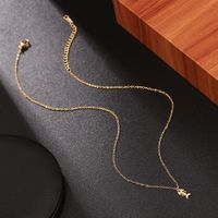 Exaggerated Necklace Ear Stainless Steel Hollow Fishbone Cartoon Necklace Wholesale main image 4