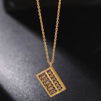 New Fashion Abacus Necklace Stainless Steel Pendant Wholesale main image 3