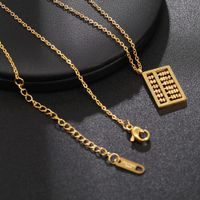 New Fashion Abacus Necklace Stainless Steel Pendant Wholesale main image 4