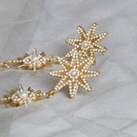 New Fashion Star Earrings With Diamonds Wholesale main image 4