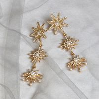 New Fashion Star Earrings With Diamonds Wholesale main image 5