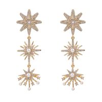 New Fashion Star Earrings With Diamonds Wholesale main image 6