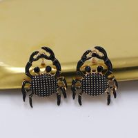 New Oil Earrings Marine Series Crab Earrings Wholesale main image 5