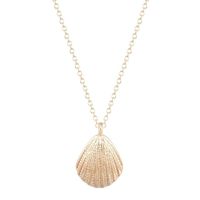 Marine Life Scallop Conch Shell Pendant Necklace Gold And Silver Female Clavicle Chain Wholesale sku image 1