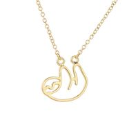 Commerce Extérieur Populaire Style Fournir Oreille Goujons Creux Petit Paresse Collier Kaola Ours Ours Pendentif Collier Femme Clavicule Chaîne En Gros sku image 3