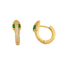 New Fashion Exaggerated Snake Earrings Diamond Stud Earrings Wholesale sku image 2