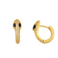 New Fashion Exaggerated Snake Earrings Diamond Stud Earrings Wholesale sku image 3