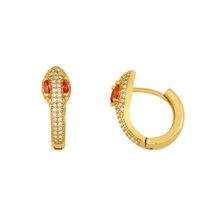 New Fashion Exaggerated Snake Earrings Diamond Stud Earrings Wholesale sku image 1