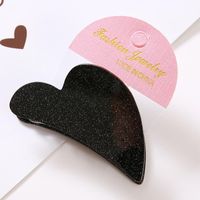 Korean Gold Powder Candy Color Acrylic Hair Clip Love Grab Clip Hair Clip Wholesale sku image 1