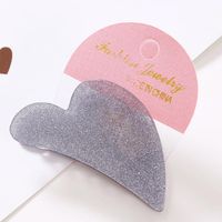 Korean Gold Powder Candy Color Acrylic Hair Clip Love Grab Clip Hair Clip Wholesale sku image 6