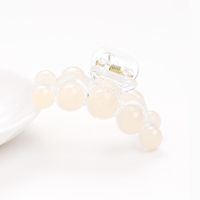 Candy-colored Pearl Grab Clip Acrylic Large Plastic Cheap Hair Clip Wholesale sku image 1