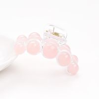 Candy-colored Pearl Grab Clip Acrylic Large Plastic Cheap Hair Clip Wholesale sku image 2