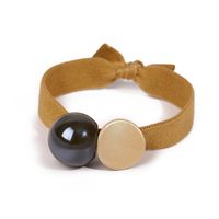 Korean Simple Thick Rubber Band Candy Color Bright Beads Sweet Cheap Scrunchies Wholesale sku image 3