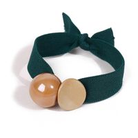 Korean Simple Thick Rubber Band Candy Color Bright Beads Sweet Cheap Scrunchies Wholesale sku image 5