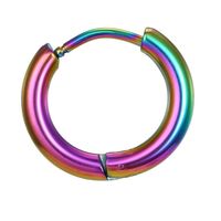 Color Retention Colorful Stainless Steel Ear Buckle Wild Earrings Wholesale sku image 8