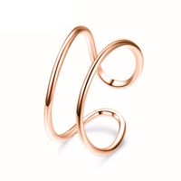 New Stainless Steel Fashion Semicolon Ring Open Bracelet Wholesale sku image 3