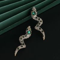 New Fashion Retro Snake-shaped Earrings For Women Wholesale main image 3