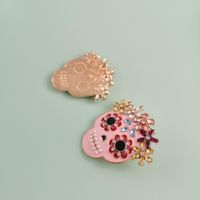 Fashion Skull Diamond Alloy Artificial Gemstones Earrings Ear Studs main image 4