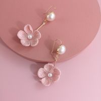 New Fashion Knitted Flower Earrings For Women Wholesale main image 3