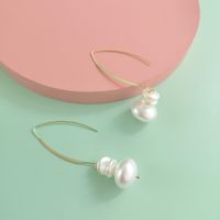 Fashion Hairpin Earrings Set Pearl Word Clip C-shaped Pearl Hairpin Earrings Wholesale main image 3