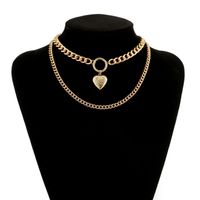 New Fashion Exaggerated Chain Simple Female Pendant Multilayer Necklace Wholesale main image 4