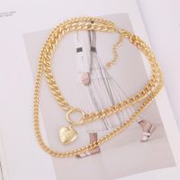 New Fashion Exaggerated Chain Simple Female Pendant Multilayer Necklace Wholesale main image 6