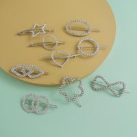 Korea&#39;s Simple Side Clips And Diamonds Multi-style Cheap Hairpin Wholesale main image 1