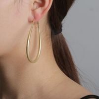 New Fashion Simple And Wild Alloy Electroplated Drop Earrings For Women Wholesale main image 3