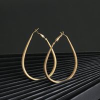 New Fashion Simple And Wild Alloy Electroplated Drop Earrings For Women Wholesale main image 4
