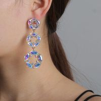 New Fashion Geometric Retro Color Round Earrings For Women Wholesale main image 1