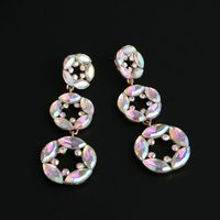 New Fashion Geometric Retro Color Round Earrings For Women Wholesale main image 5