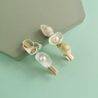 New Fashion Conch Shell Pearl Cheap Hairpin Wholesale main image 1