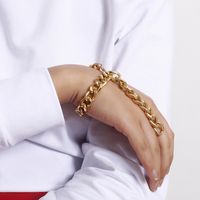 New Fashion Simple Hollow Cross Chain Geometric Bracelet Y-shaped Tassel Single Layer Long Bracelet main image 4