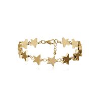 New Fashion Simple Hip-hop Cross Chain Bracelet Generous Star Word Suit Bracelet main image 6
