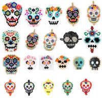 New Jewelry Miyuki Mizhu Woven Ethnic Style Skull Pattern Religious Totem Accessories main image 2