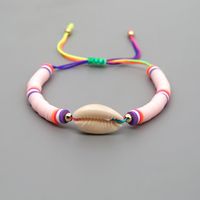 Simple Bohemian Beach Style Natural Shell Woven Friendship Rope Bracelet For Women Wholesale main image 5
