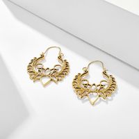 New Fashion Retro Wisp Empty Lotus Earrings Flower Basket Buckle Earrings For Women Wholesale main image 6