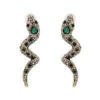 New Fashion Retro Snake-shaped Earrings For Women Wholesale sku image 1