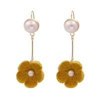 New Fashion Knitted Flower Earrings For Women Wholesale sku image 2
