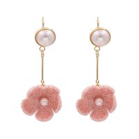 New Fashion Knitted Flower Earrings For Women Wholesale sku image 5